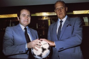 Blatter et Havelange en 1982 - Photo : Wikipedia