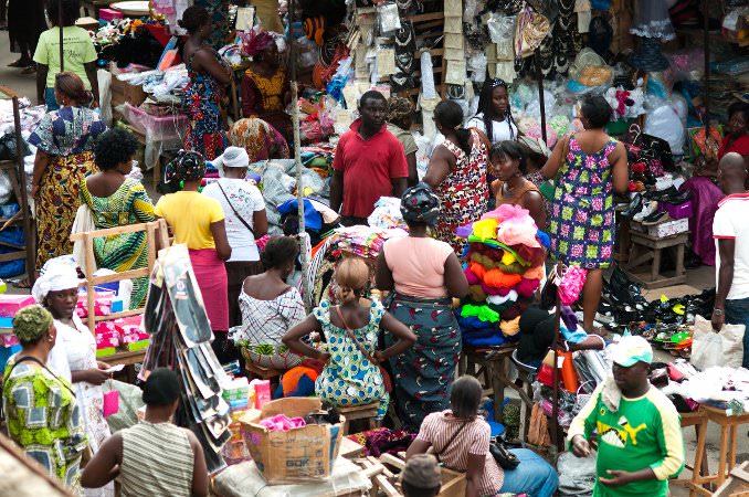 Commerçantes dans un marché de Lomé 